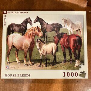 New York Puzzle Company Horse Breeds 1000 Pieces